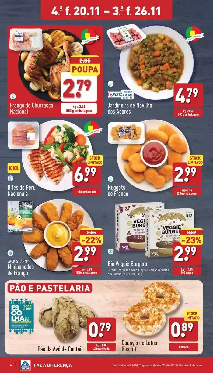 Folheto Folheto. Aldi de 20 de novembro até 26 de novembro 2024 - Pagina 4