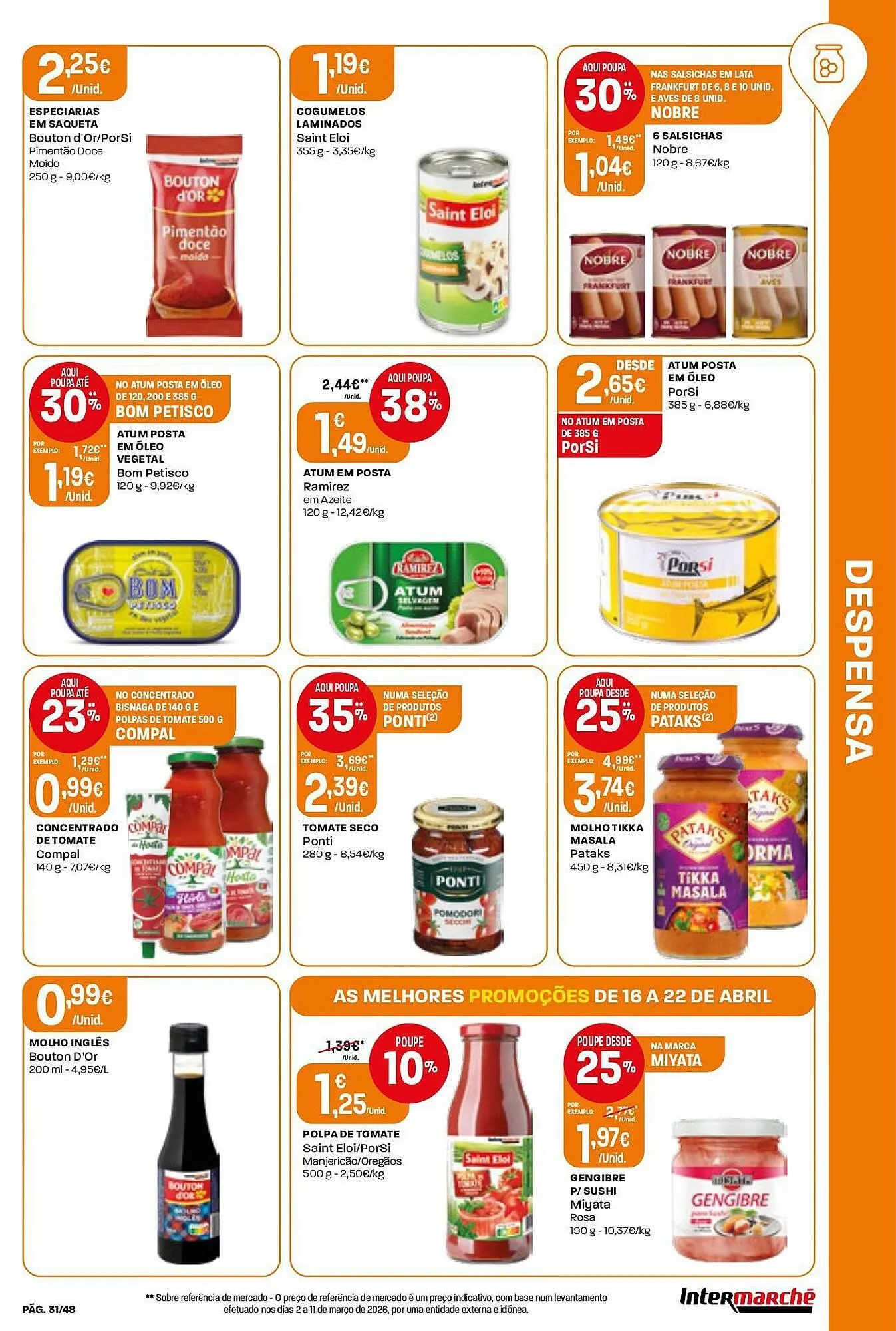 Folheto Folheto Intermarché de 16 de abril até 22 de abril 2026 - Pagina 31