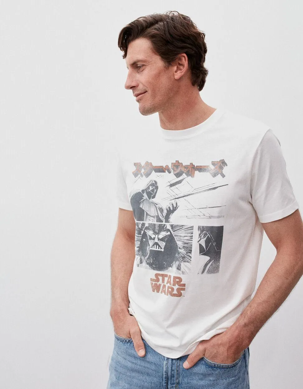 T-shirt 'Star Wars', Homem, Branco