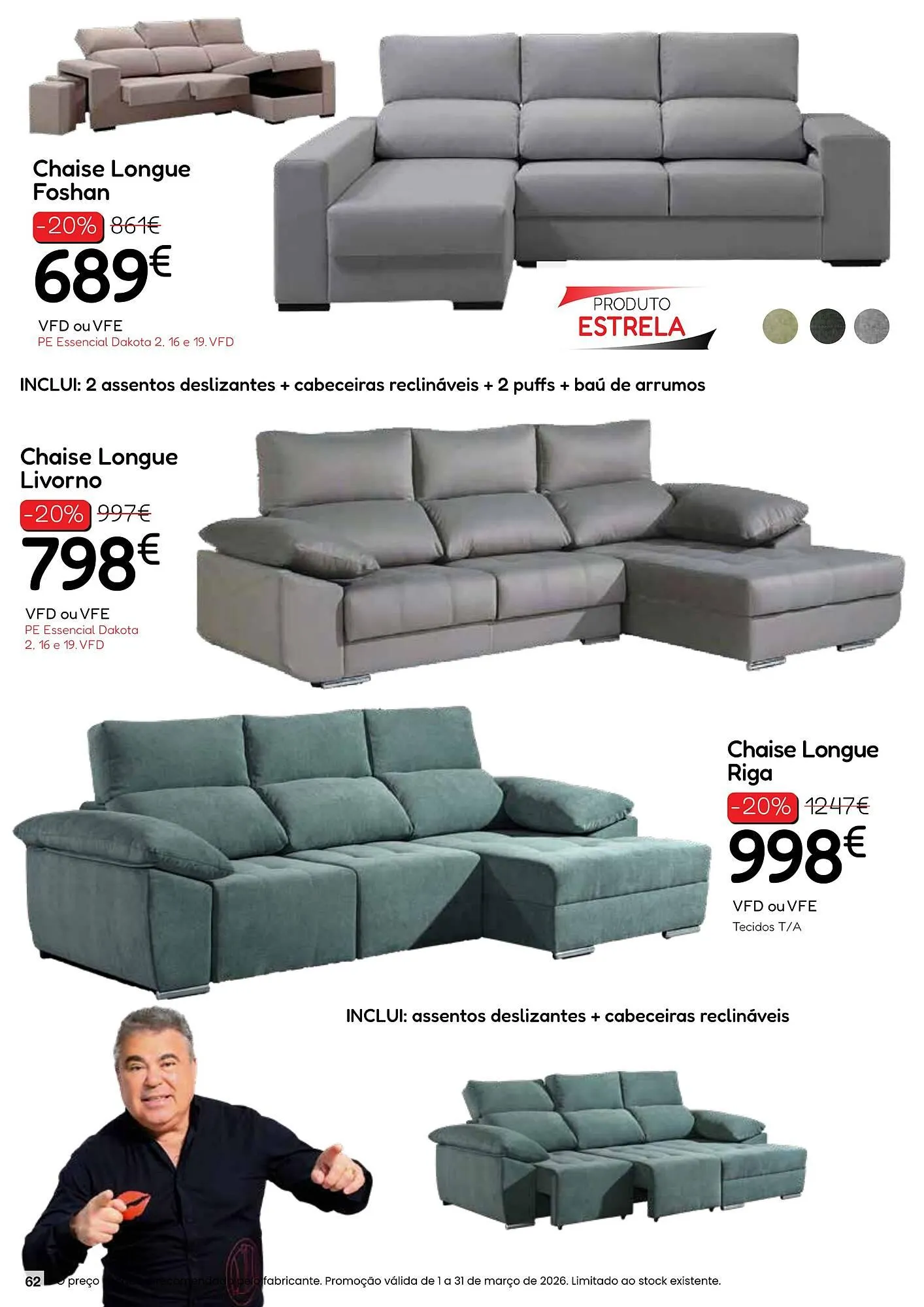 Folheto Folheto Hiper Centro do Móvel de 5 de março até 31 de março 2026 - Pagina 62