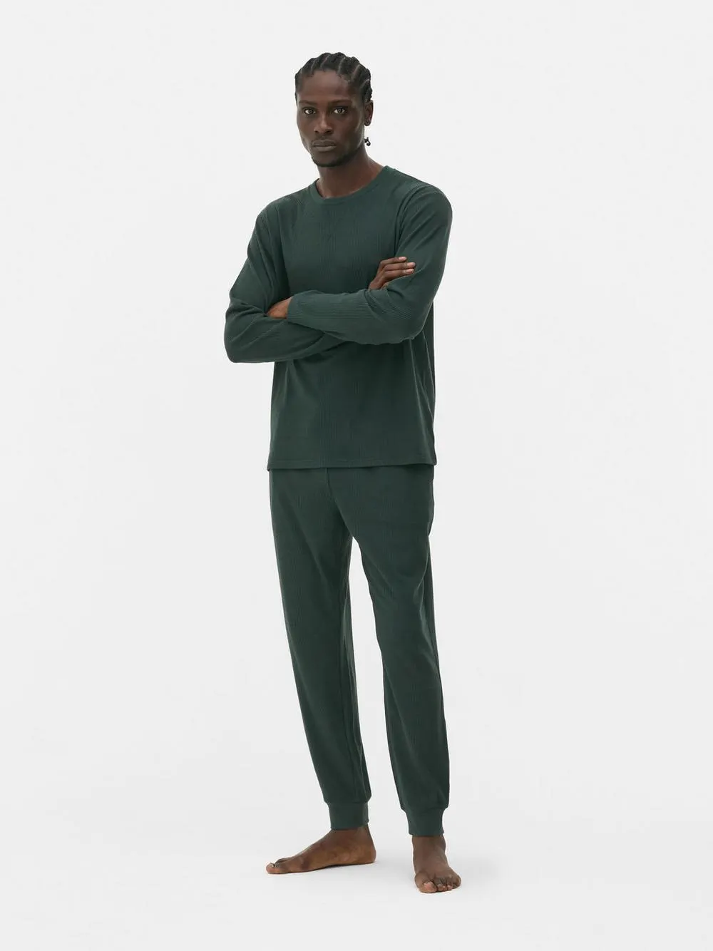 Pijama comprido bloco cor