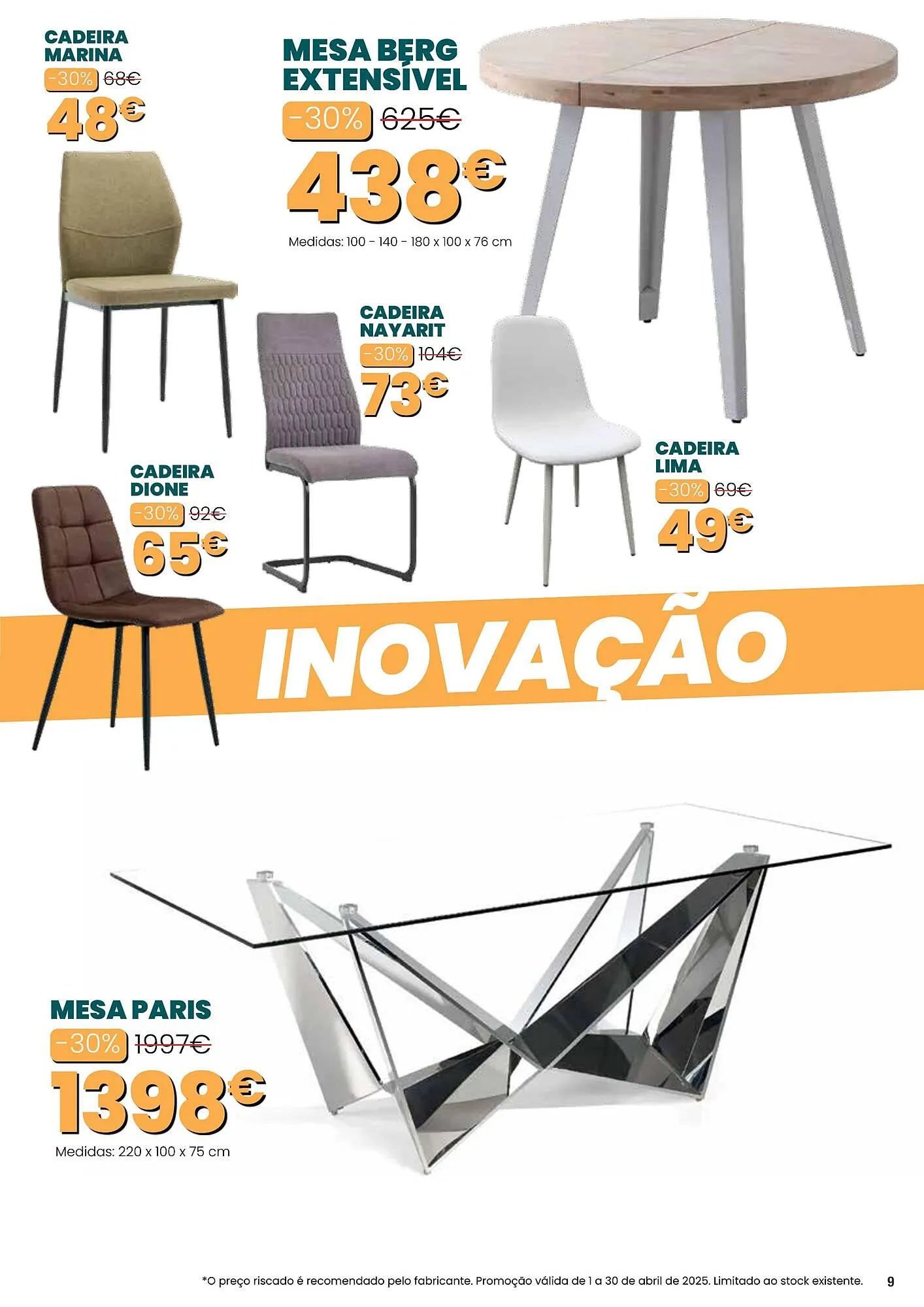 Folheto Folheto Hiper Centro do Móvel de 1 de abril até 30 de abril 2025 - Pagina 9