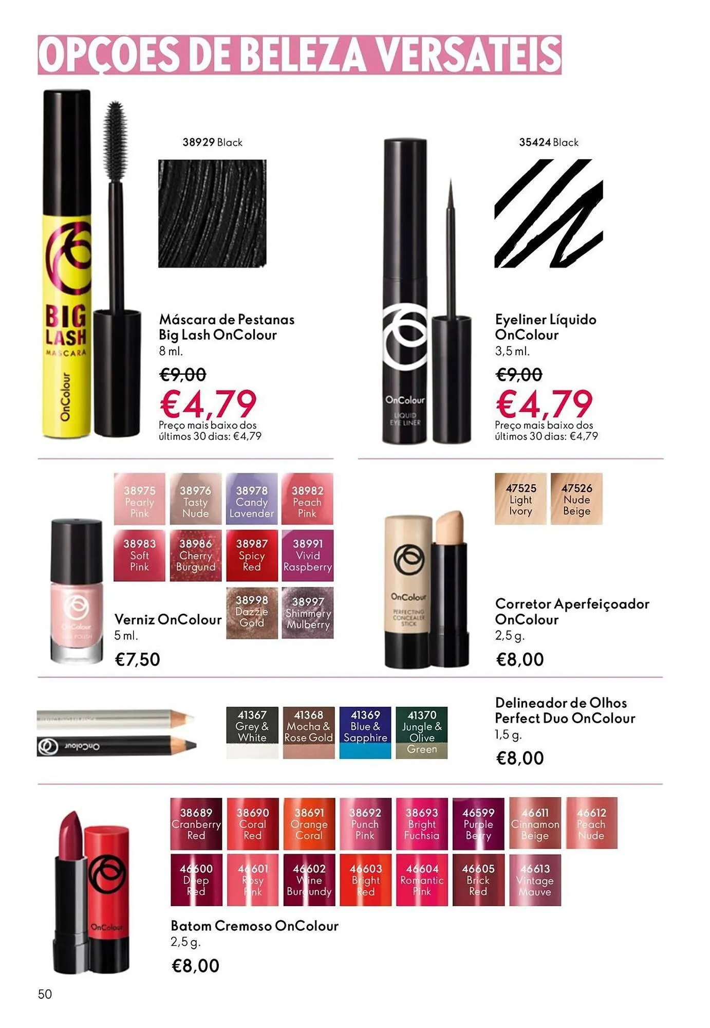 Folheto Catálogo Oriflame de 1 de outubro até 21 de outubro 2025 - Pagina 50