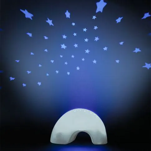 Projetor noturno com luzes e música