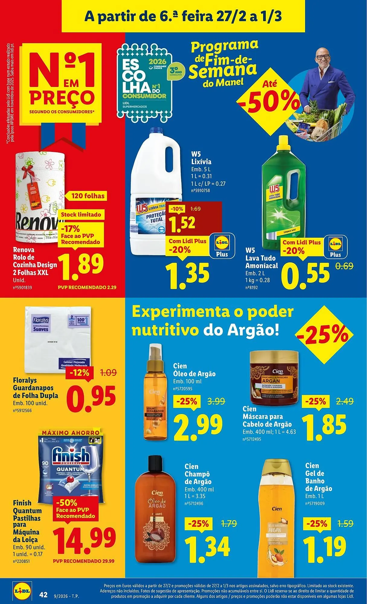 Folheto Folheto Lidl de 23 de fevereiro até 1 de março 2026 - Pagina 42