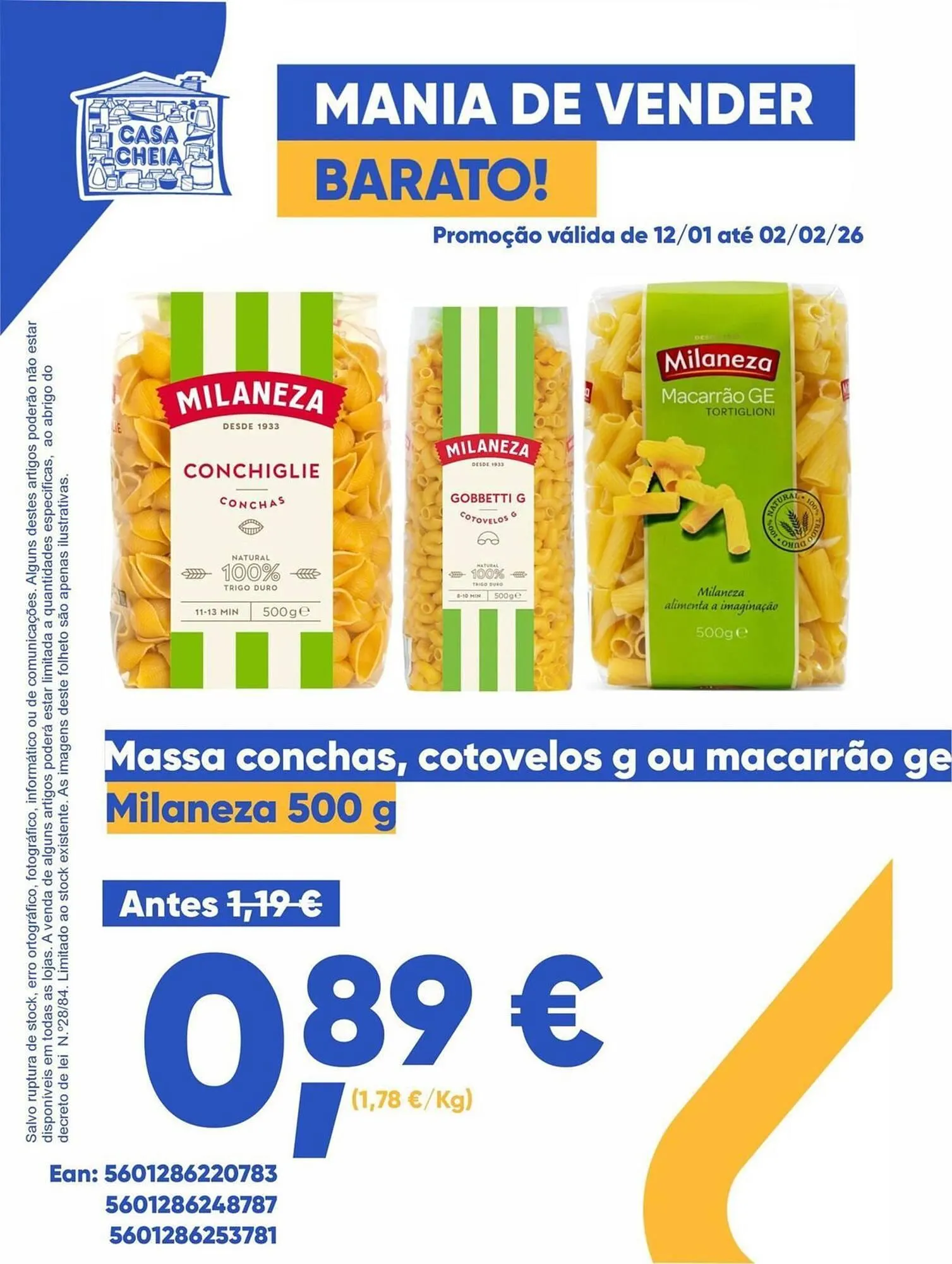 Folheto Folheto Casa Cheia de 12 de janeiro até 2 de fevereiro 2026 - Pagina 1