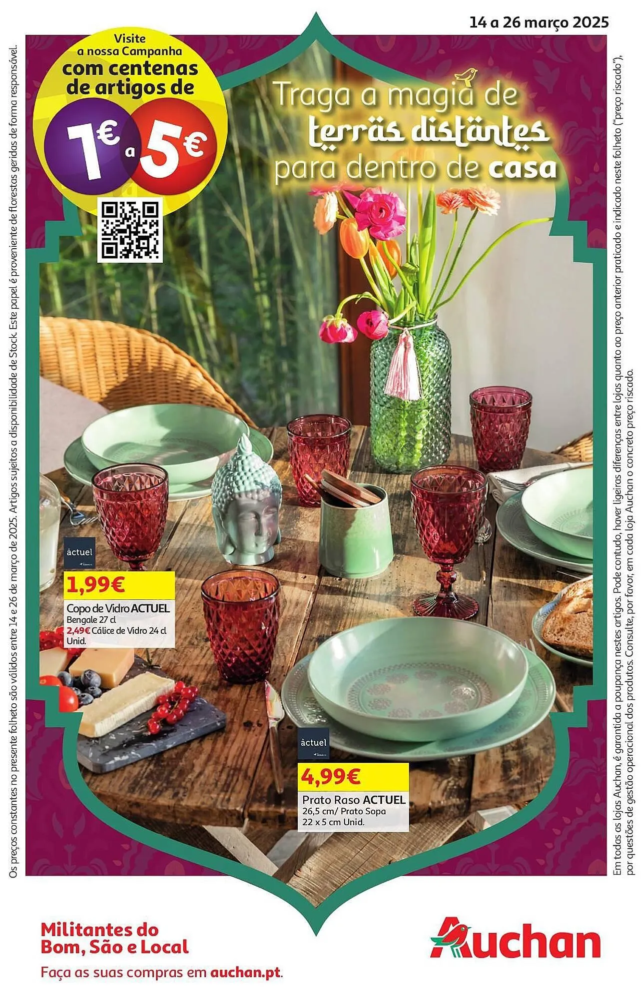 Folheto Folheto Auchan de 14 de março até 26 de março 2025 - Pagina 1