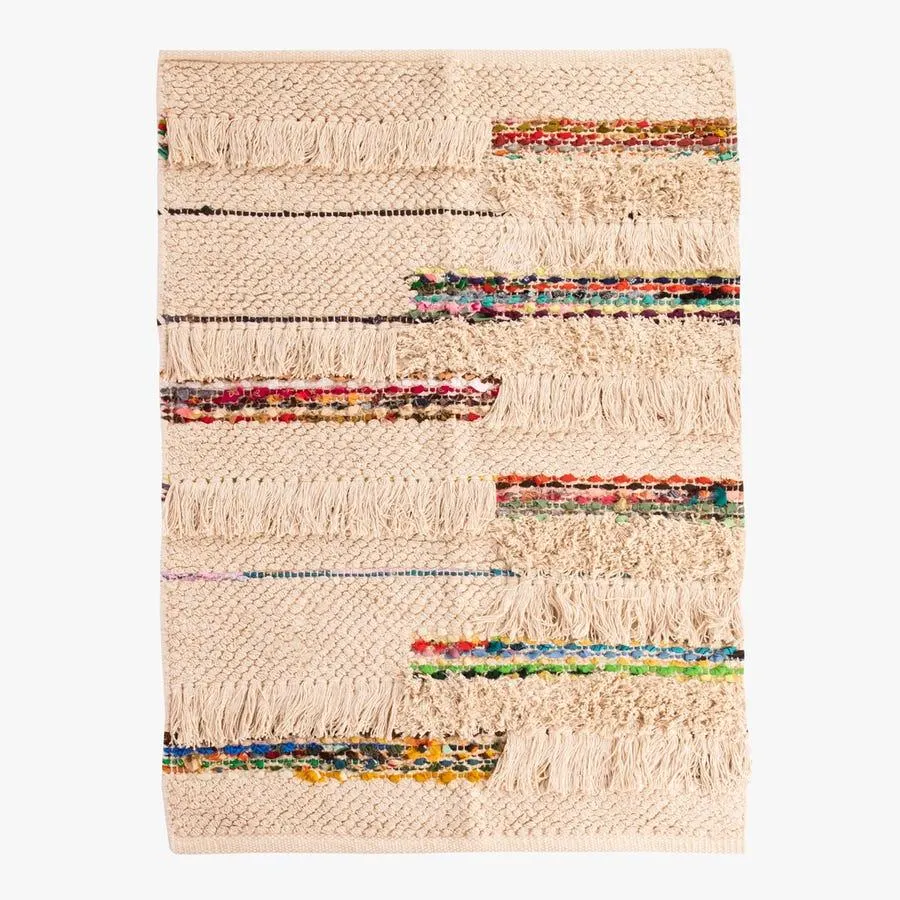 Tapete riscas algodão multicor 200x300 cm BENAGIL