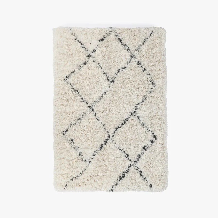 Tapete losango lã 70x110 cm LUZIA