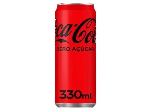 refrigerante com gás coca-cola zero açúcar lata 0.33l