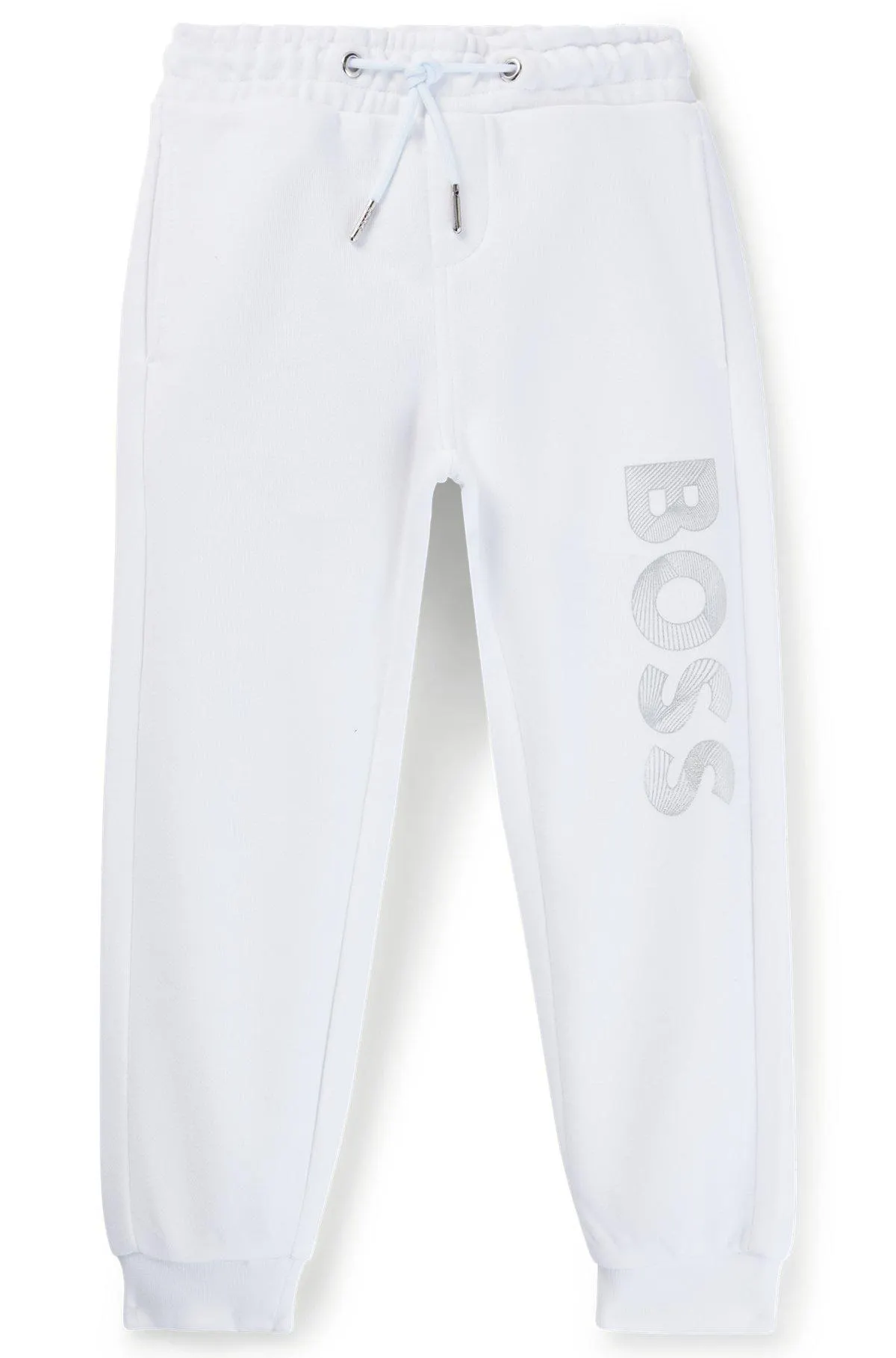 Calças de fato de treino com punhos com logótipo estampado