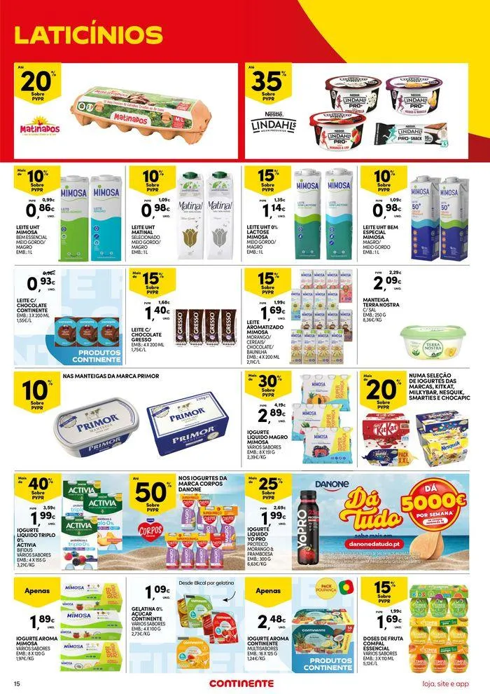 Folheto Continente Bom Dia: É de quem não se poupa de poupar de 8 de agosto até 12 de agosto 2024 - Pagina 15
