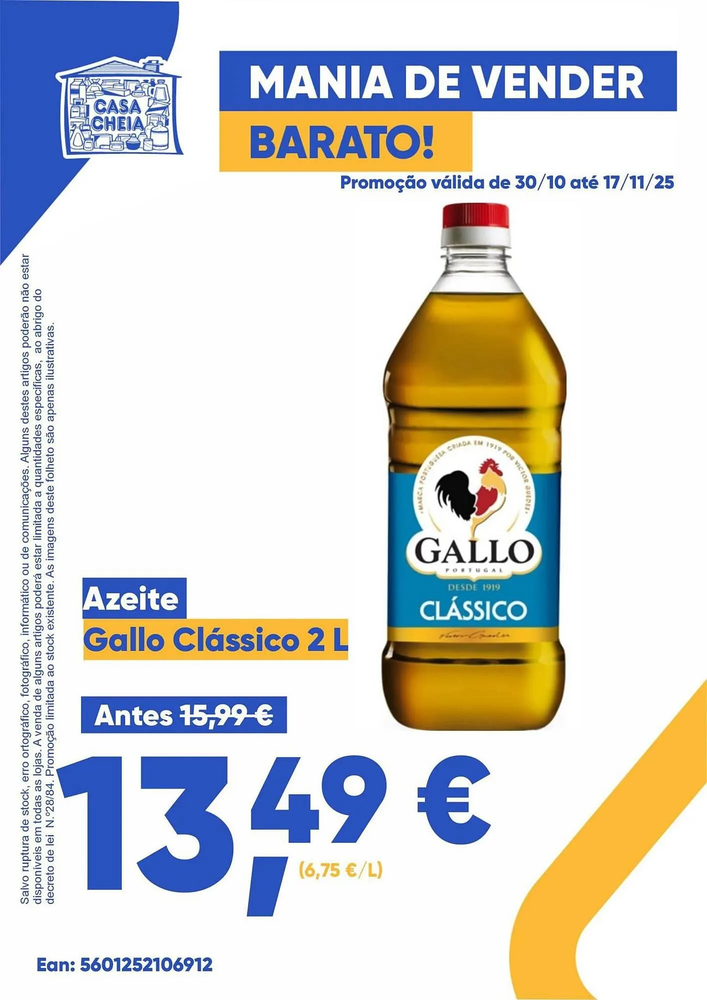 Folheto Folheto Casa Cheia de 30 de outubro até 17 de novembro 2025 - Pagina 1