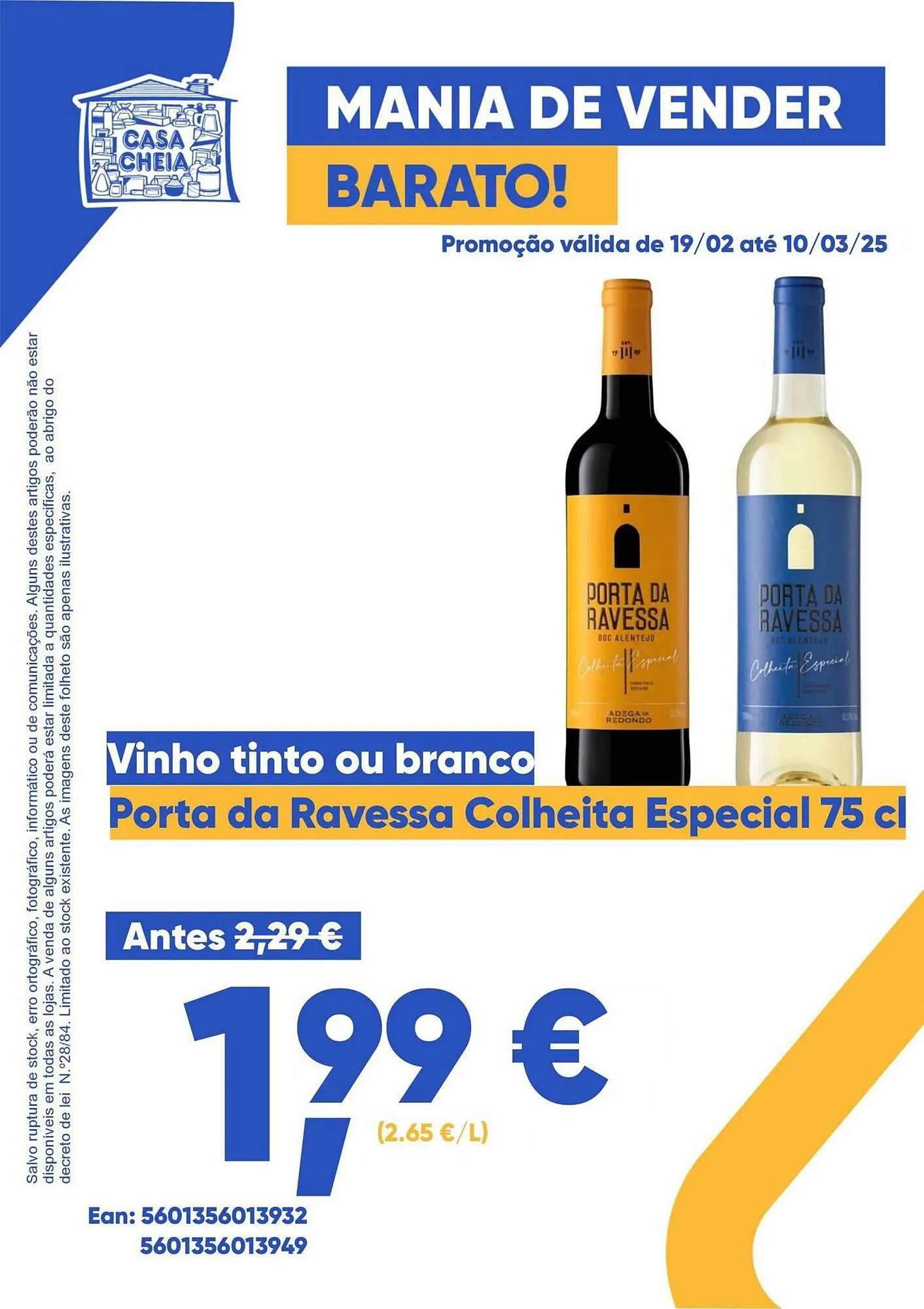 Folheto Folheto Casa Cheia de 19 de fevereiro até 17 de março 2025 - Pagina 1