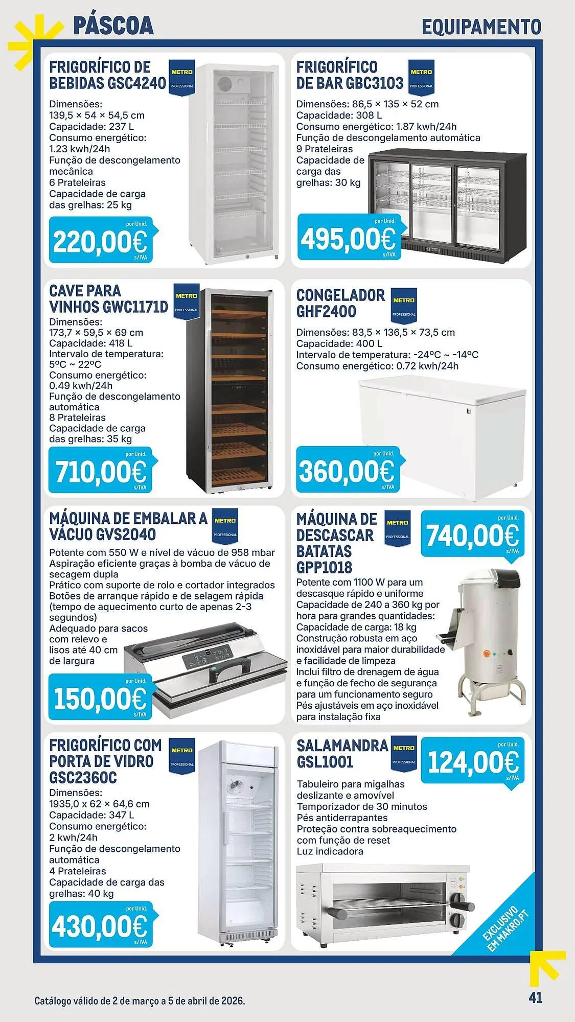 Folheto Catálogo Makro de 2 de março até 5 de abril 2026 - Pagina 41