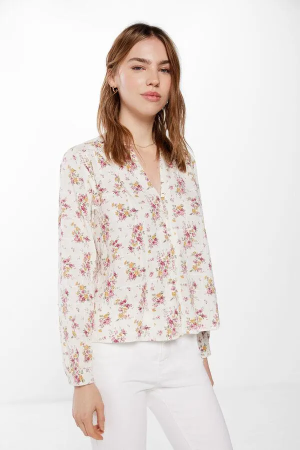 Blusa Algodón Estampada