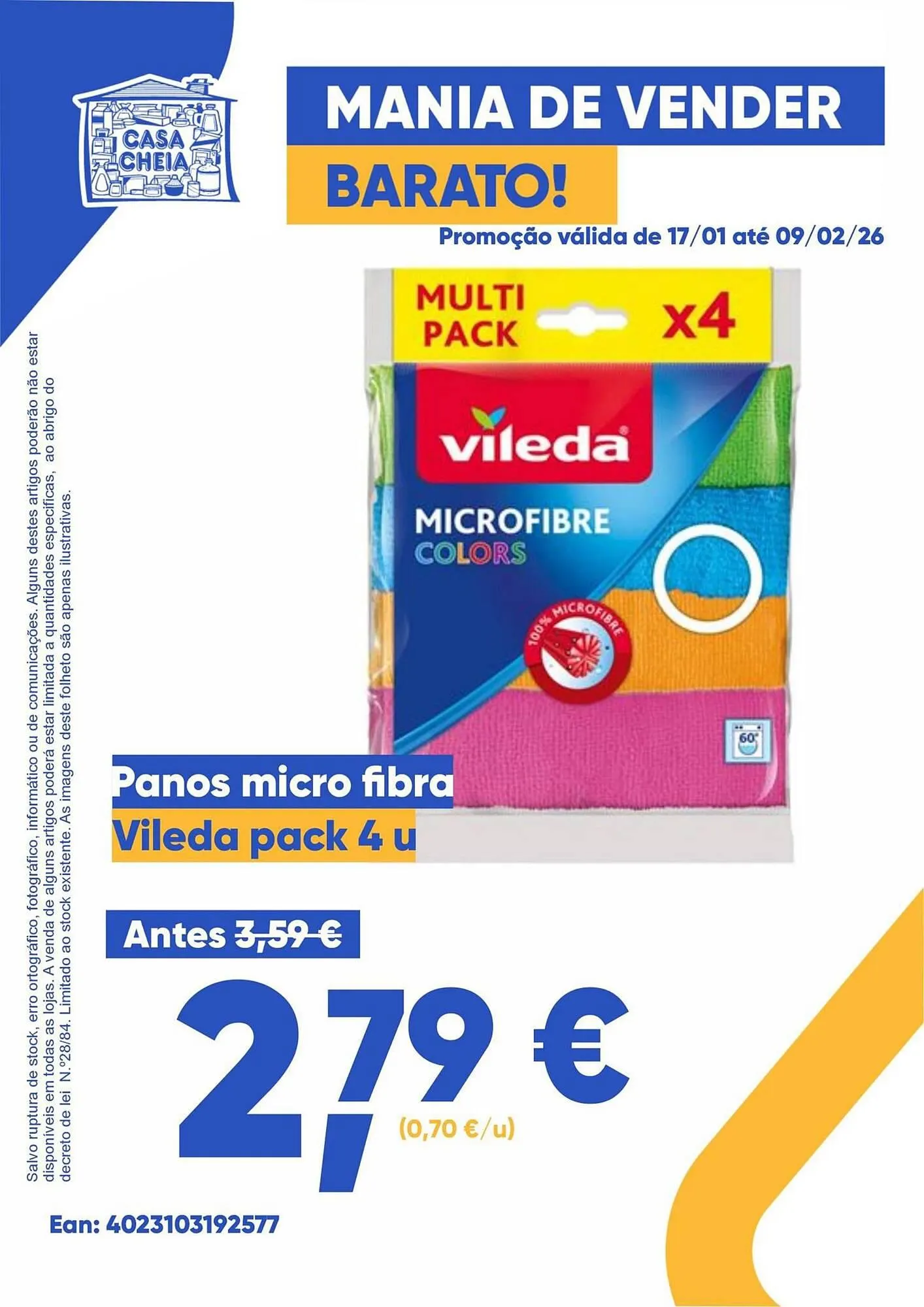 Folheto Folheto Casa Cheia de 17 de janeiro até 9 de fevereiro 2026 - Pagina 1
