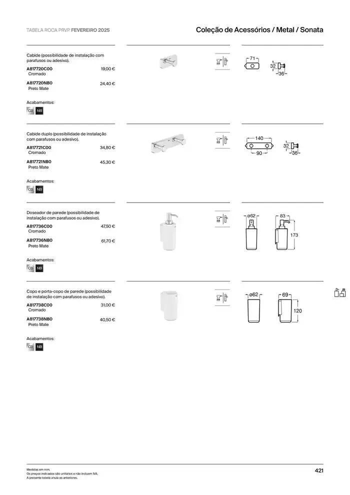 Folheto Soluções de Banho  de 6 de janeiro até 31 de dezembro 2025 - Pagina 423