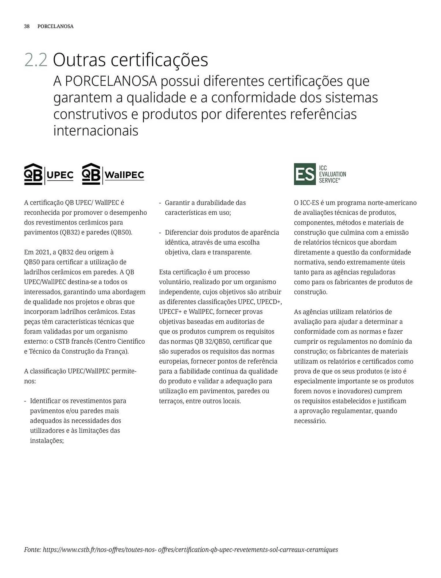 Folheto Catálogo Porcelanosa de 7 de janeiro até 31 de dezembro 2026 - Pagina 38