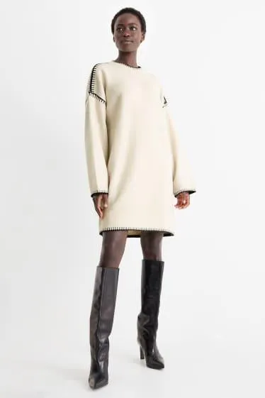 Knitted dress - straight fit