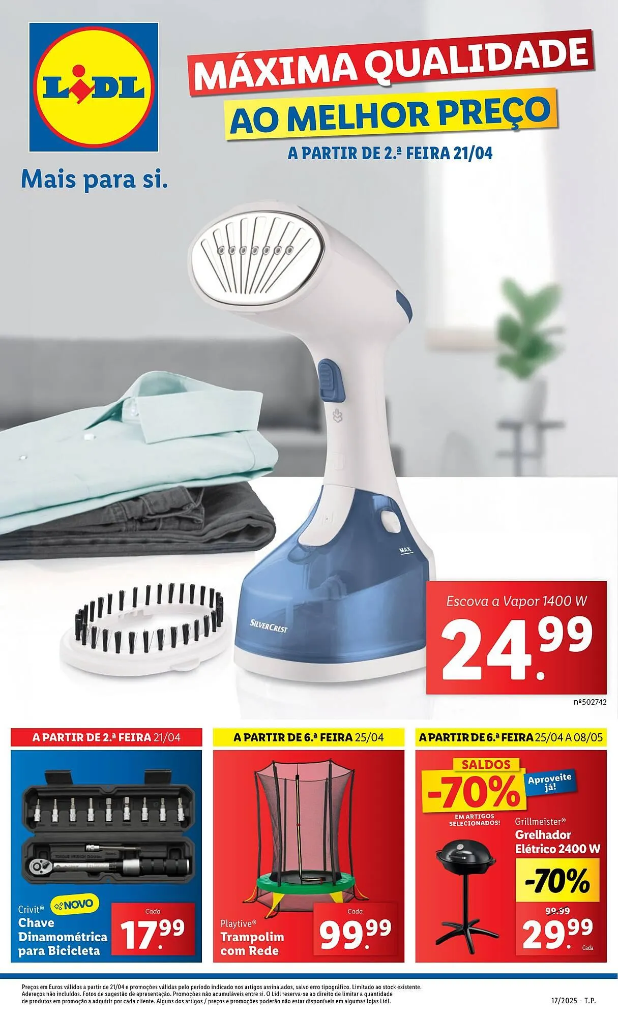 Folheto Folheto Lidl de 21 de abril até 27 de abril 2025 - Pagina 1