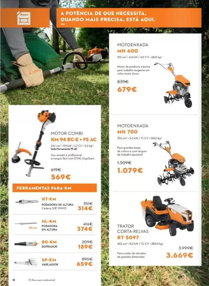Folheto Stihl Folheto Outono 2024 de 3 de outubro até 17 de janeiro 2025 - Pagina 12