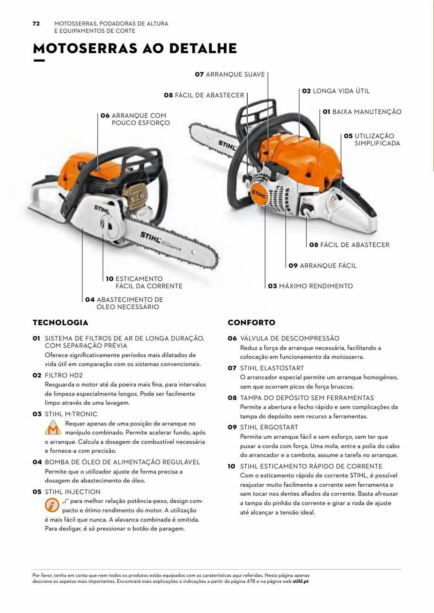 Folheto Folheto Stihl de 3 de julho até 31 de dezembro 2023 - Pagina 72