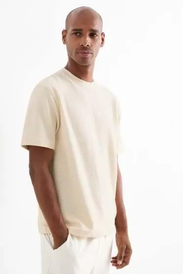 T-shirt - relaxed fit - ribbed