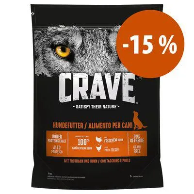Crave Adult de 1 kg a 11,5 kg ração para cães: 15 % de desconto!