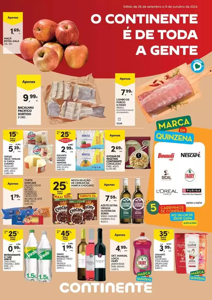 Folheto Açores: O Continente é de toda a gente de 26 de setembro até 9 de outubro 2024 - Pagina 1