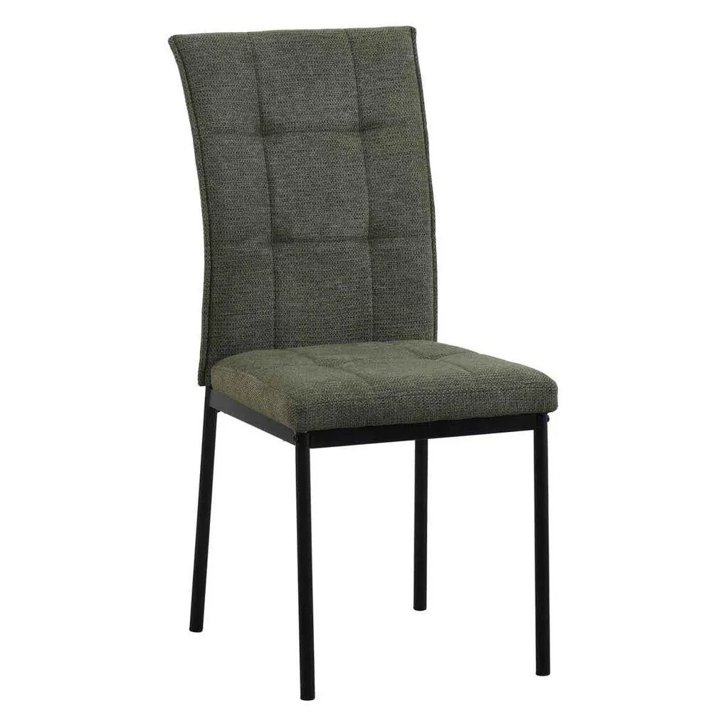 Conjunto de duas cadeiras ARI verde em tecido