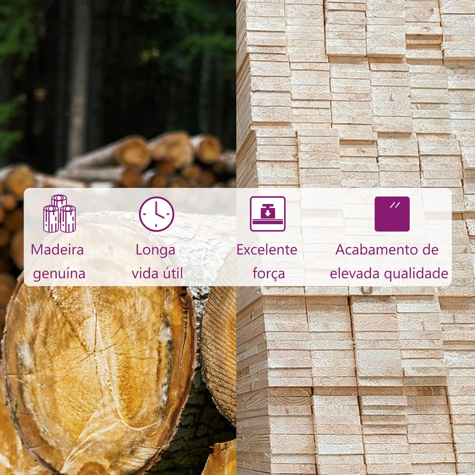 vidaXL Vaso/floreira de jardim 31x31x70 cm pinho maciço cinzento