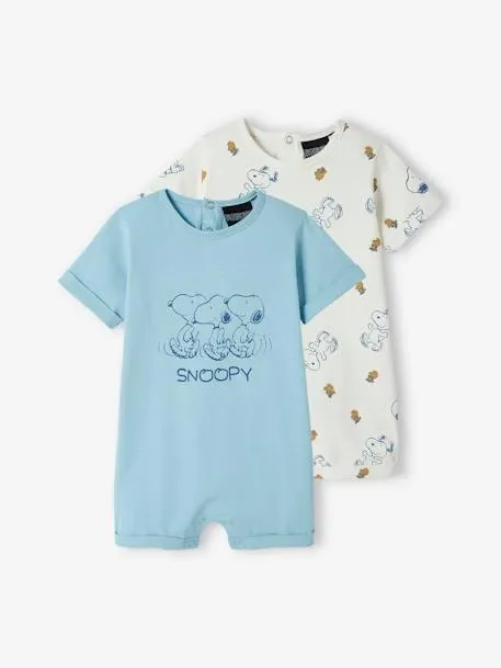 Lote de 2 macacões Snoopy Peanuts®, para bebé