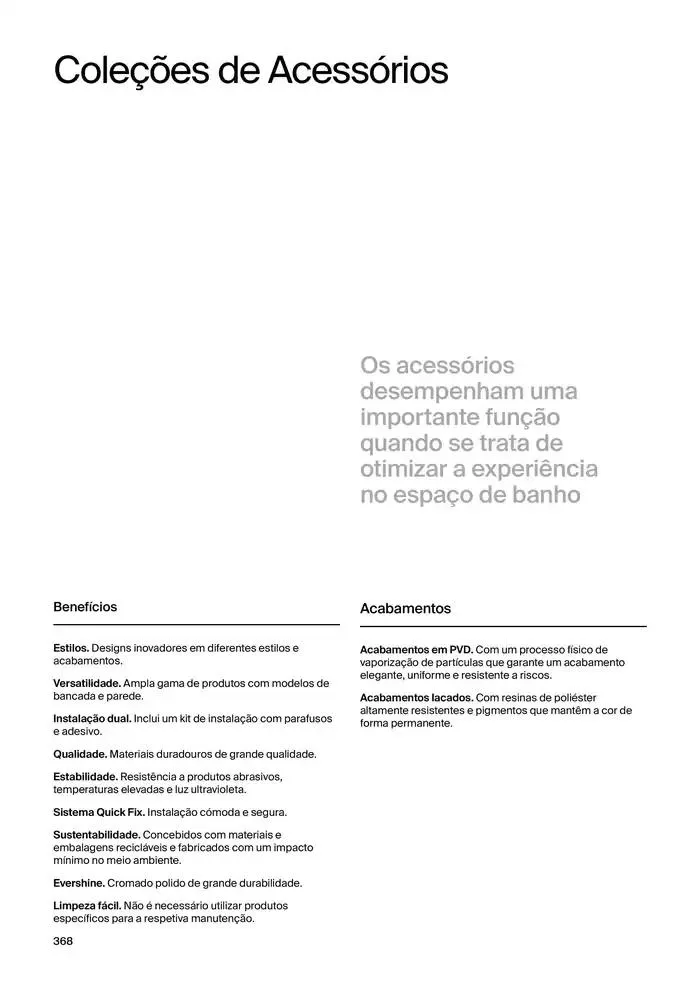 Folheto Soluções de Banho de 6 de janeiro até 31 de dezembro 2025 - Pagina 370