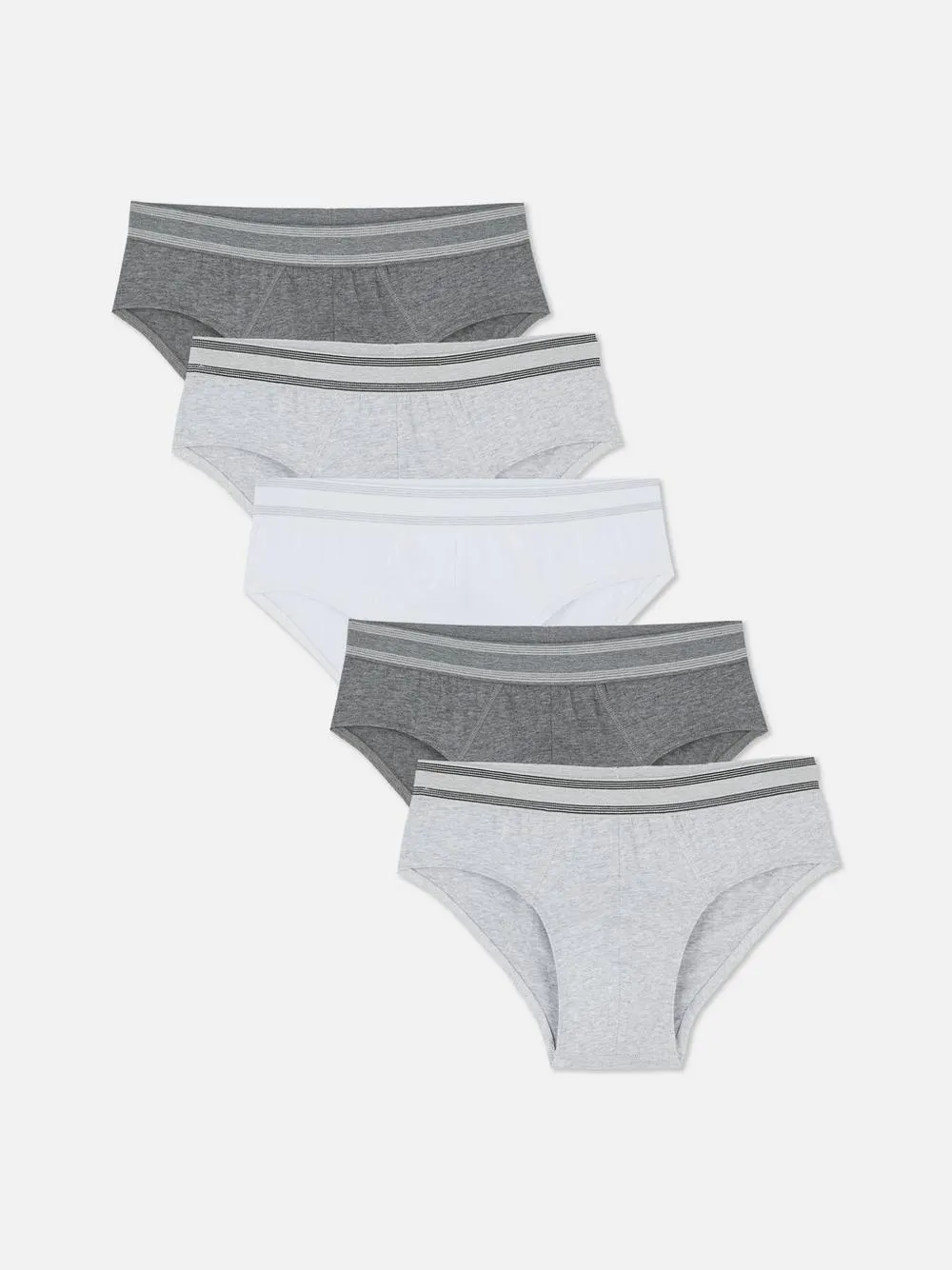 Pack 5 cuecas cintura elástica