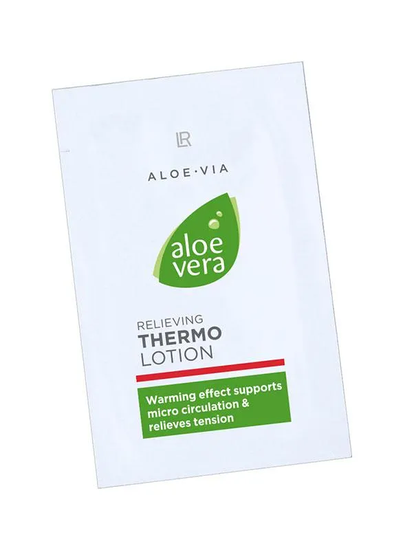 Aloe via Amostra emulsão corporal térmica