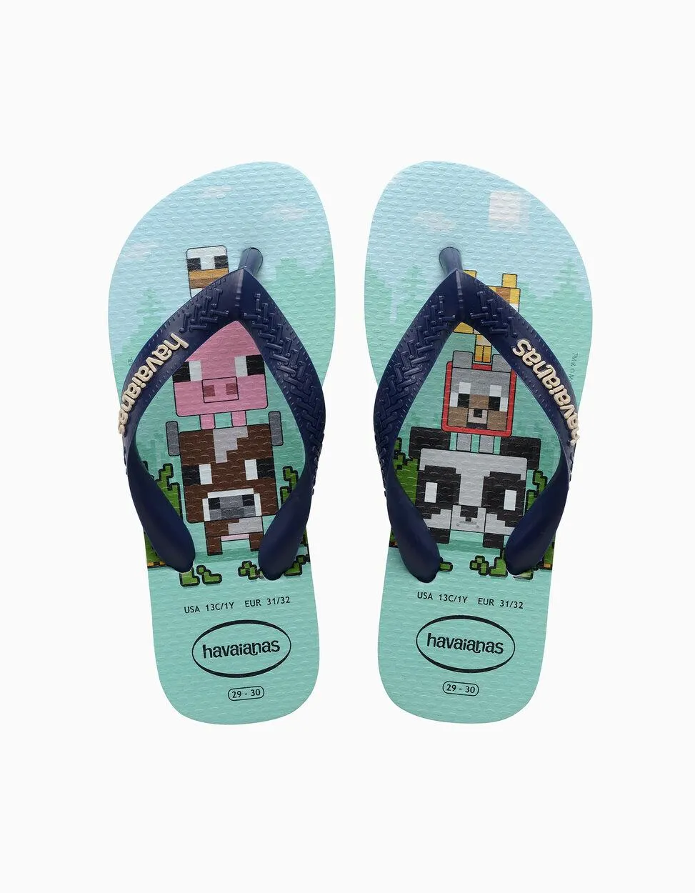 Havaianas para Menino ‘Minecraft’, Azul Claro