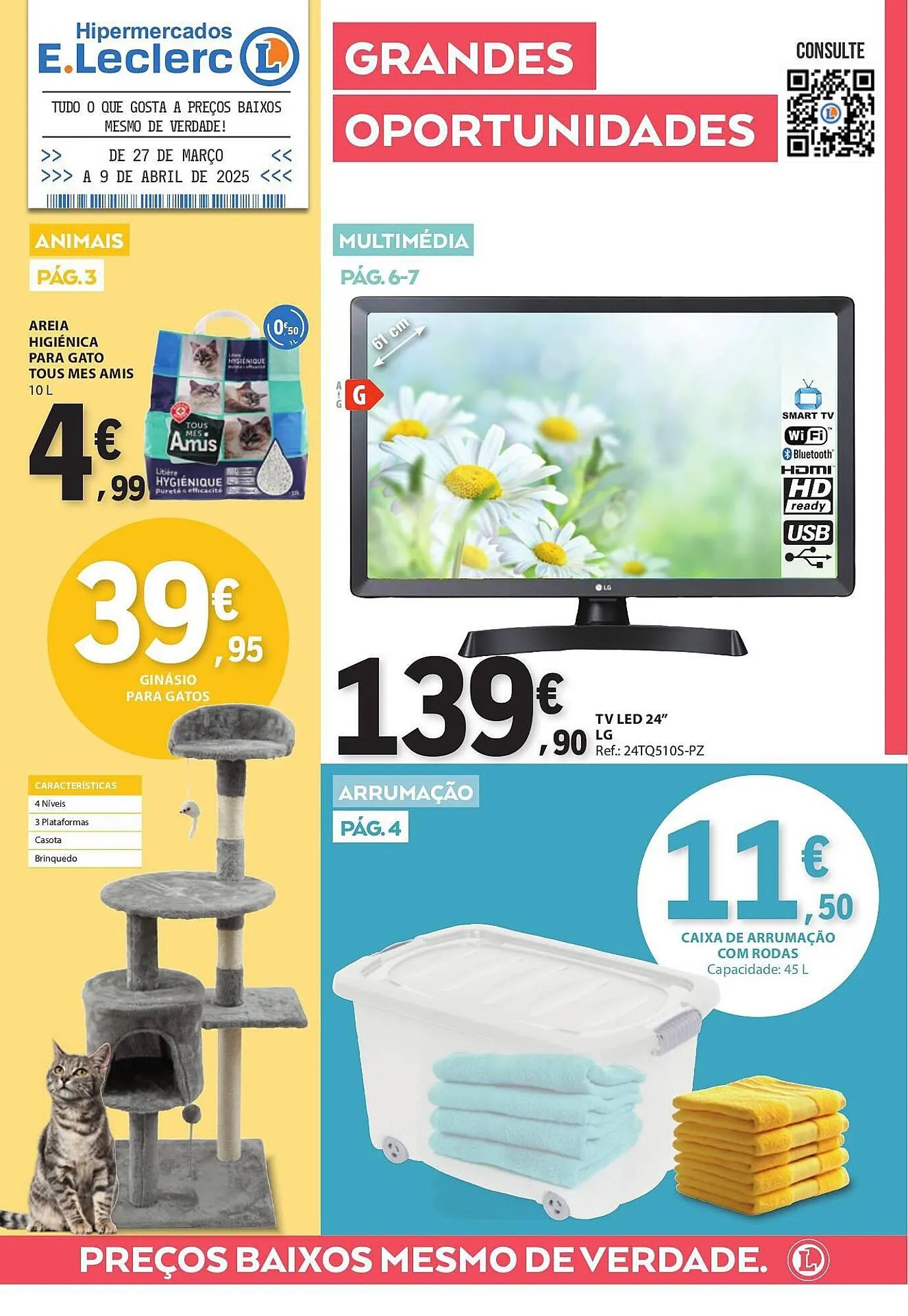 Folheto Folheto E.Leclerc de 27 de março até 9 de abril 2025 - Pagina 1