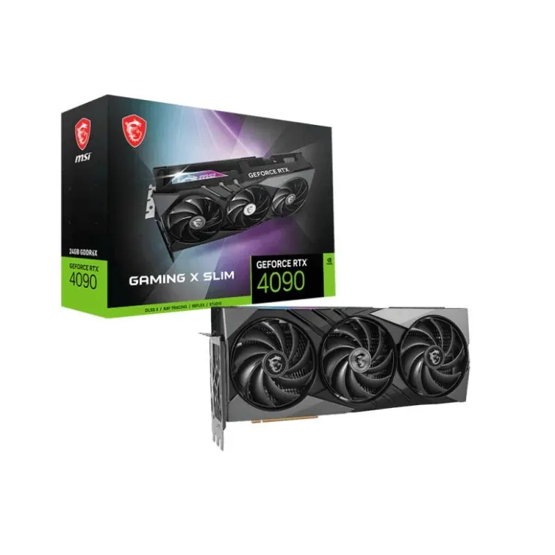 Placa Gráfica MSI GeForce RTX 4090 Gaming X Slim 24GB GDDR6X DLSS3