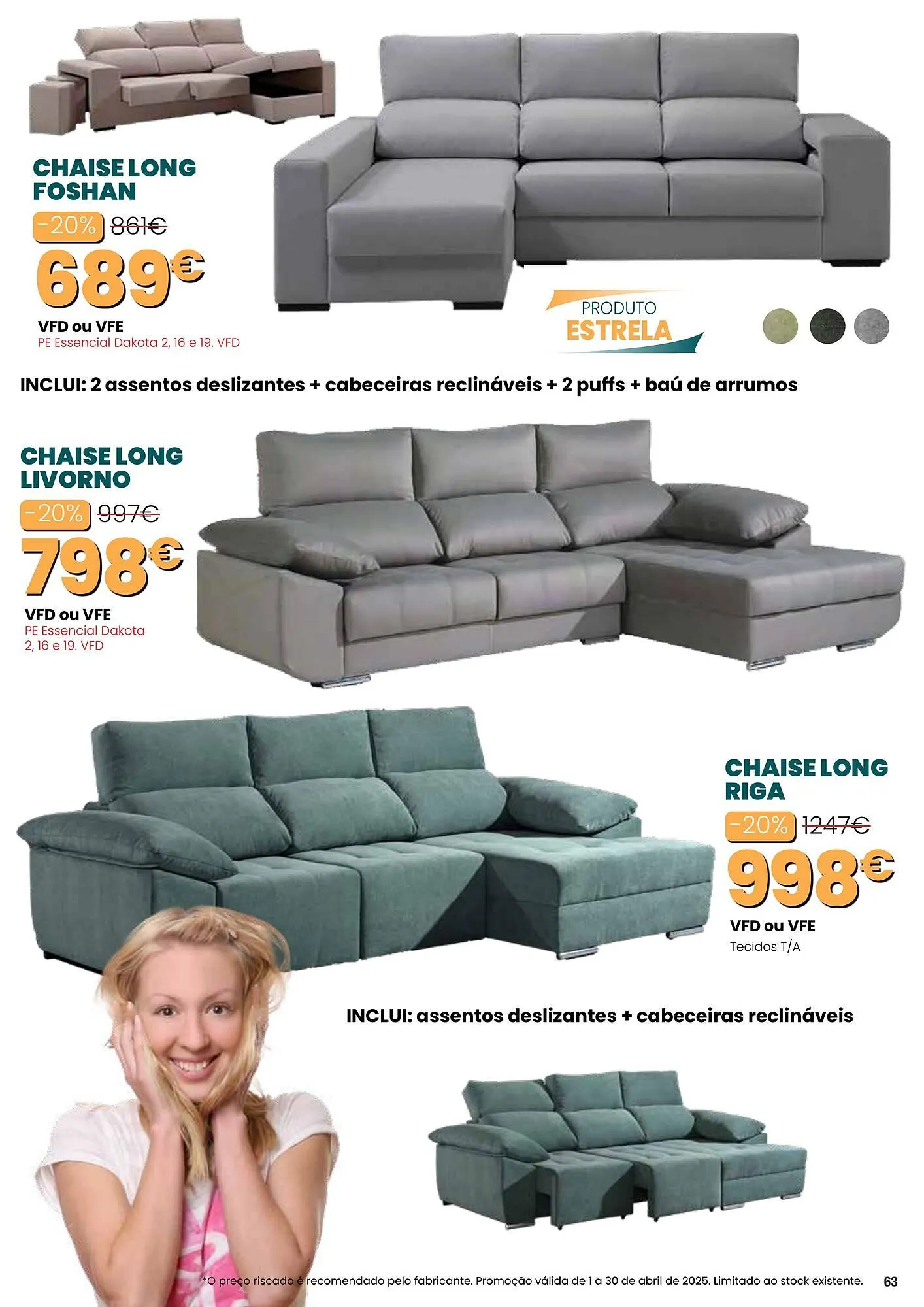 Folheto Folheto Hiper Centro do Móvel de 1 de abril até 30 de abril 2025 - Pagina 63