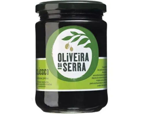 azeitona preta oliveira da serra clássicas suaves 420 (240)g