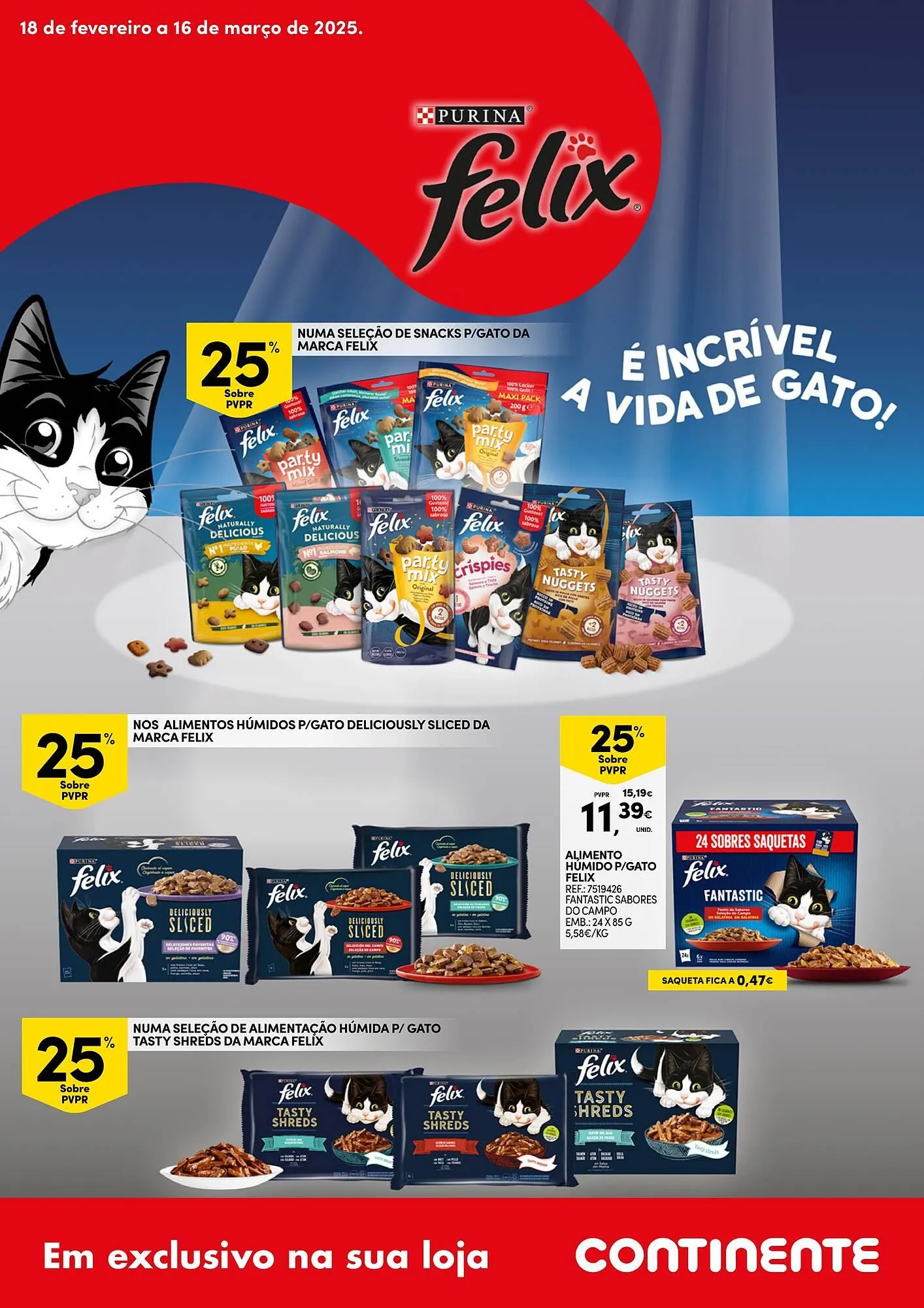 Folheto Folheto Continente de 18 de fevereiro até 16 de março 2025 - Pagina 1