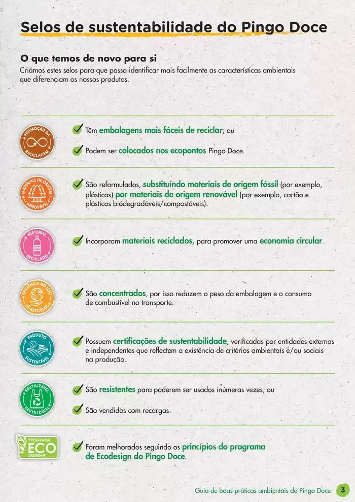 Folheto Pingo Doce Guia de Boas Práticas Ambientais de 17 de dezembro até 17 de janeiro 2025 - Pagina 3