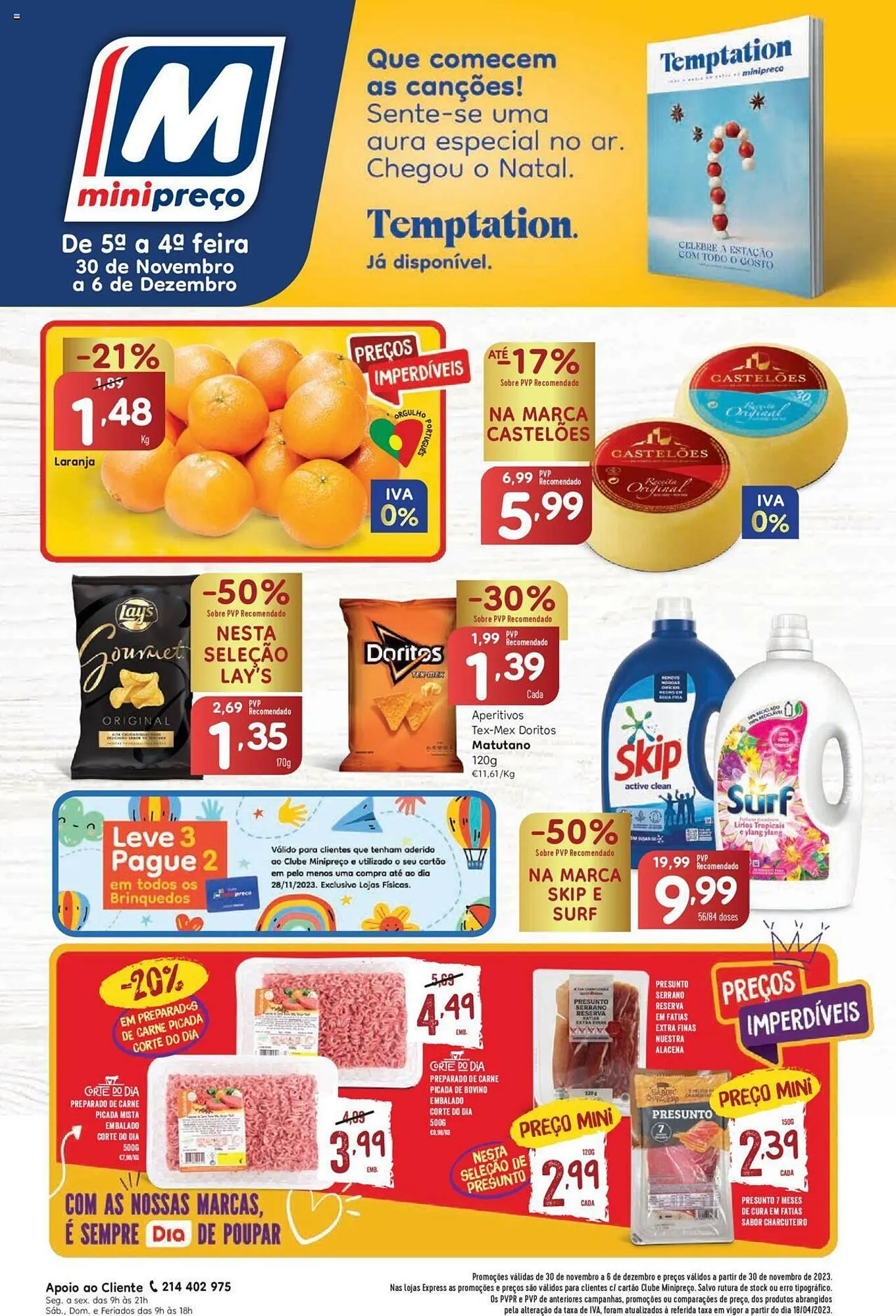 Folheto Folheto Minipreço de 30 de novembro até 6 de dezembro 2023 - Pagina 1