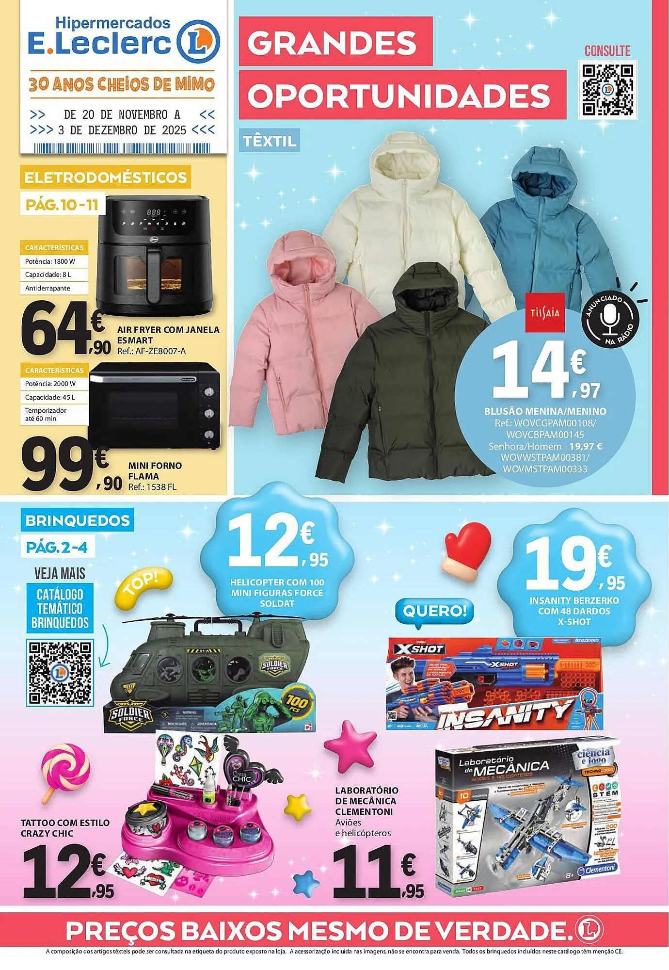 Folheto Folheto E.Leclerc de 20 de novembro até 3 de dezembro 2025 - Pagina 1