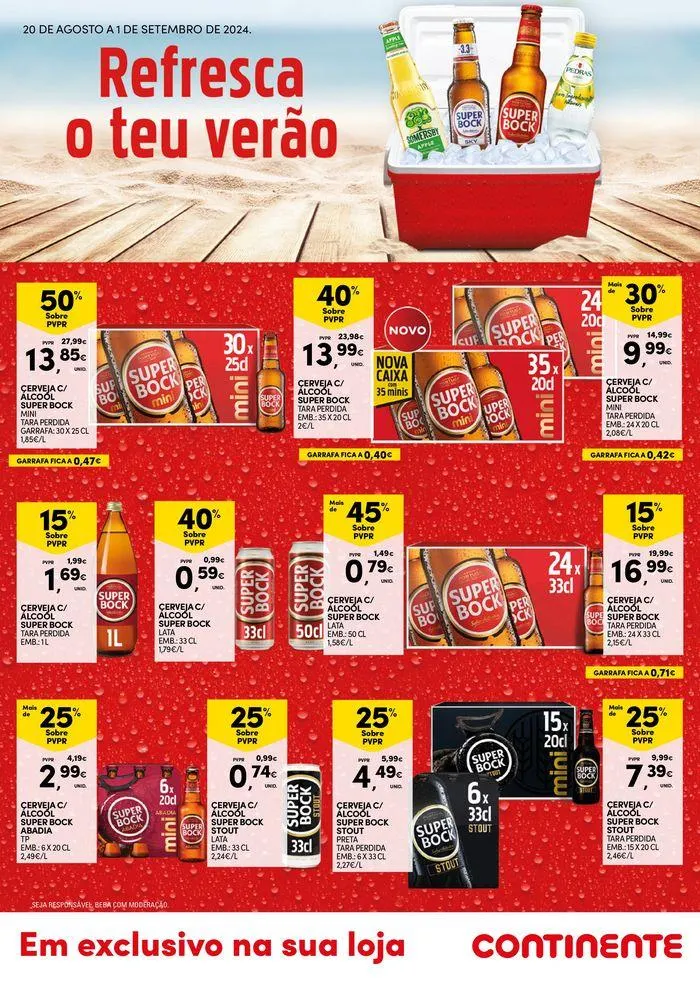 Folheto Monofolha Super Bock de 21 de agosto até 1 de setembro 2024 - Pagina 1
