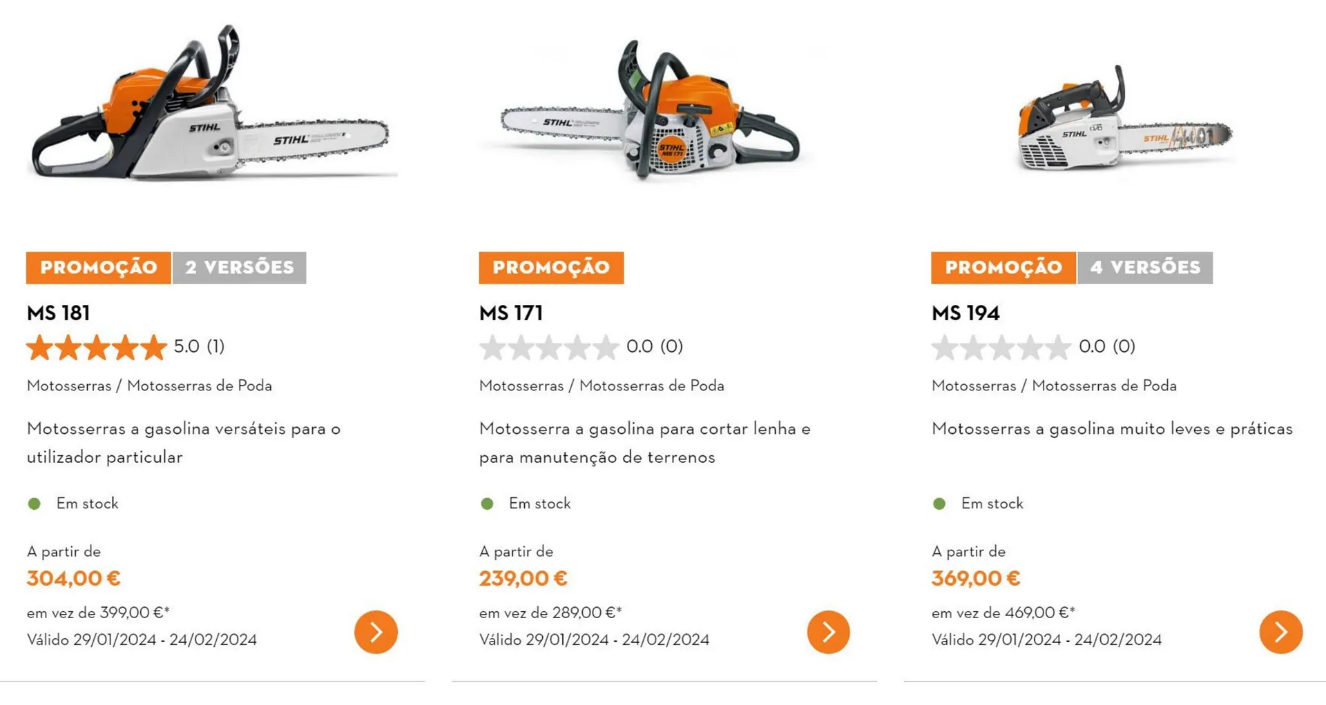 Folheto Folheto Stihl de 21 de fevereiro até 24 de fevereiro 2024 - Pagina
