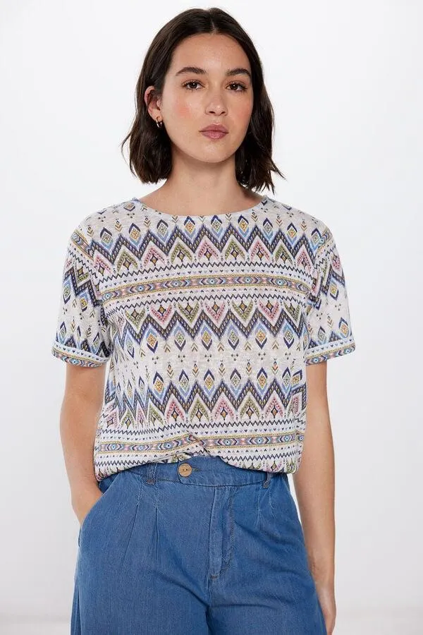 Camiseta Bordado Étnico