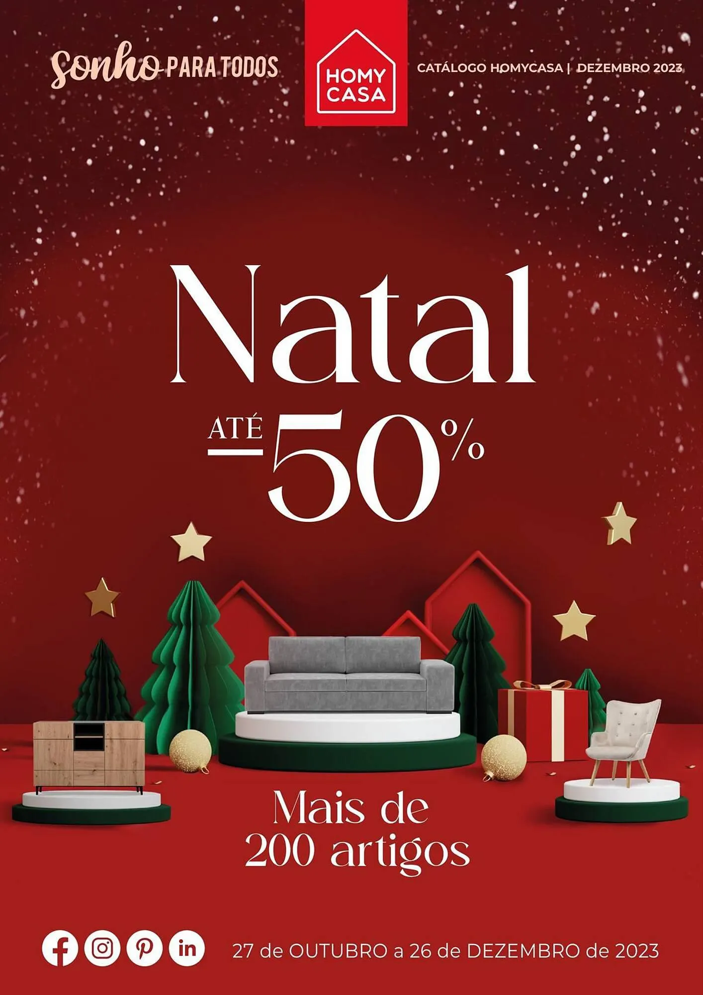 Folheto Folheto Homy Casa de 27 de outubro até 26 de dezembro 2023 - Pagina 1