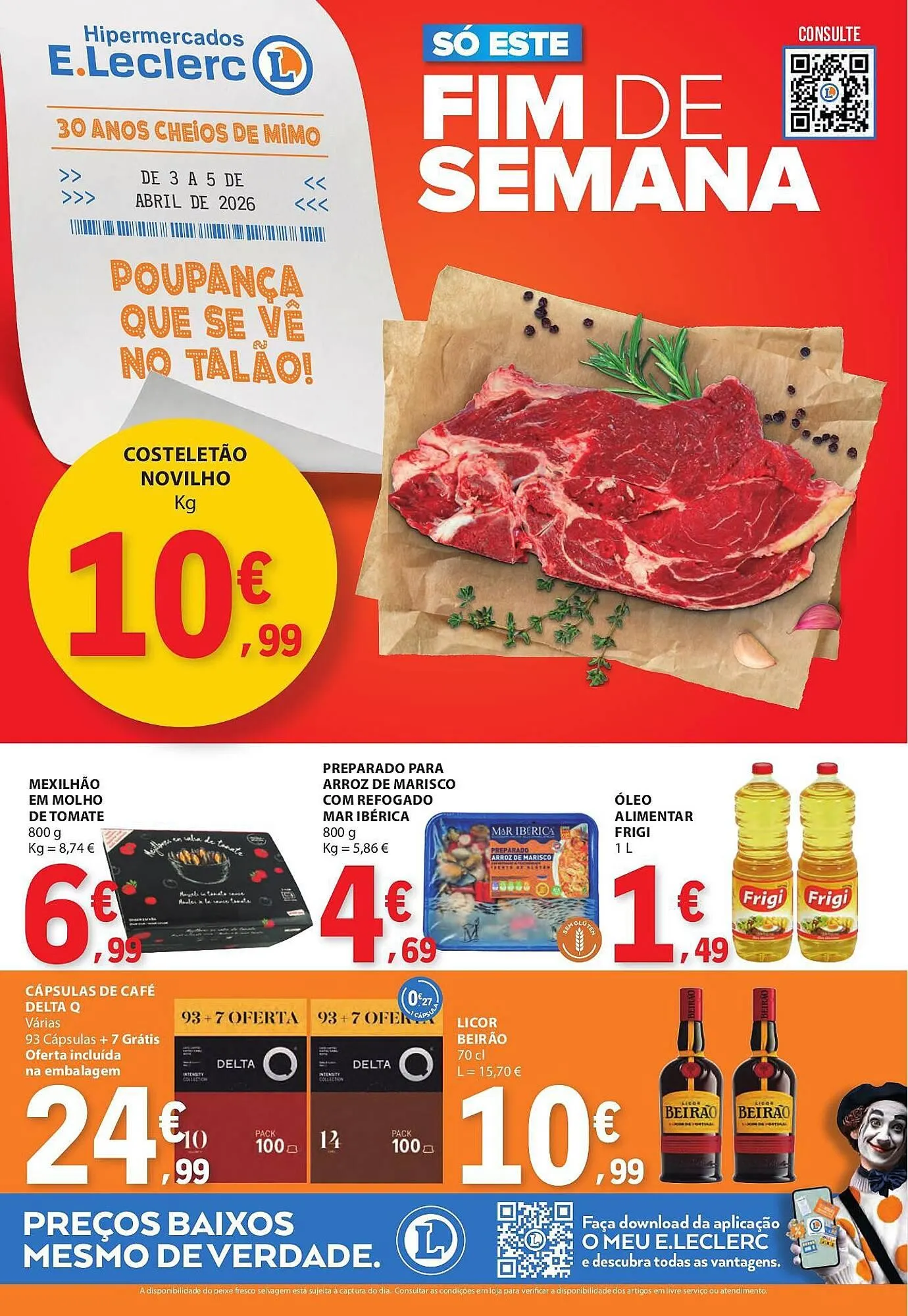 Folheto Folheto E.Leclerc de 3 de abril até 5 de abril 2026 - Pagina 1